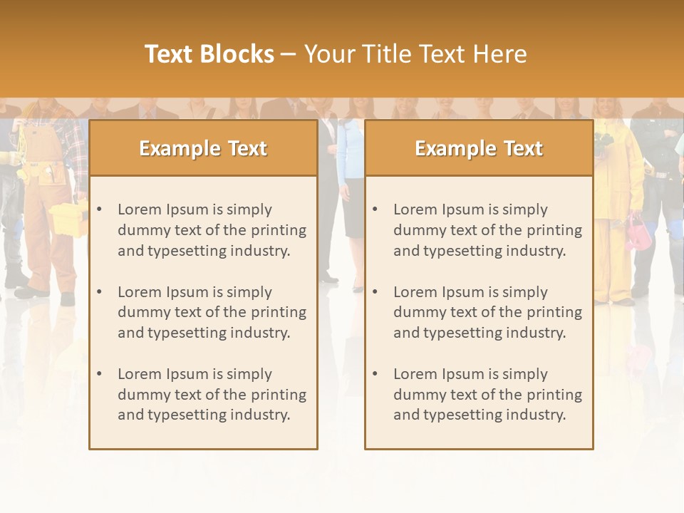 A Group Of People Standing Next To Each Other PowerPoint Template