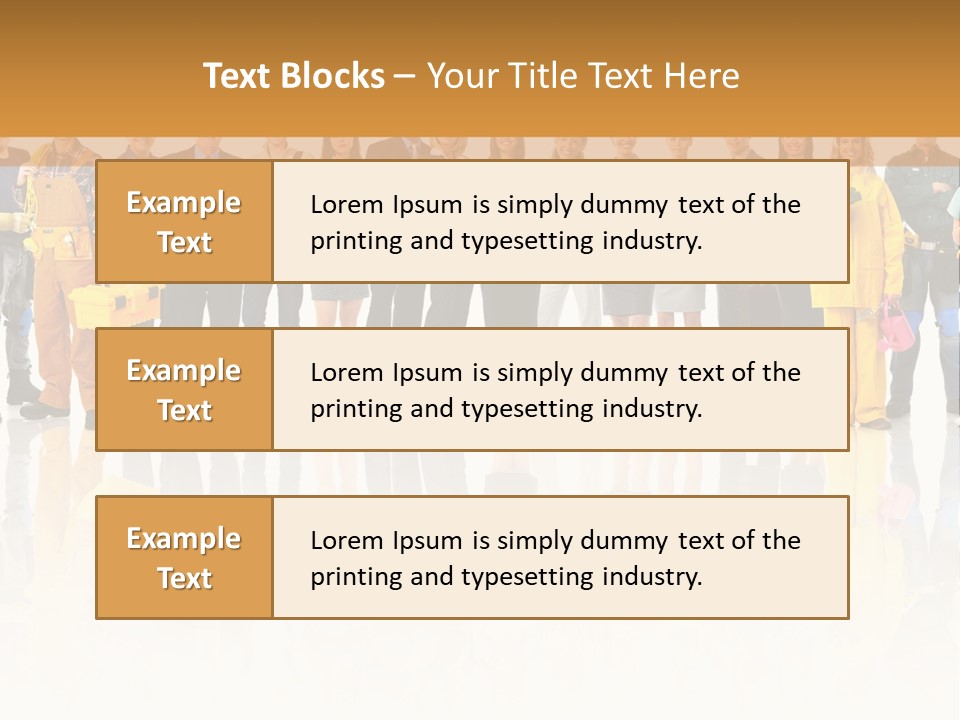 A Group Of People Standing Next To Each Other PowerPoint Template