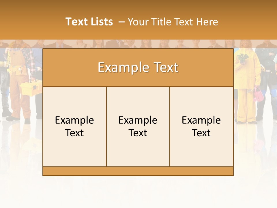 A Group Of People Standing Next To Each Other PowerPoint Template