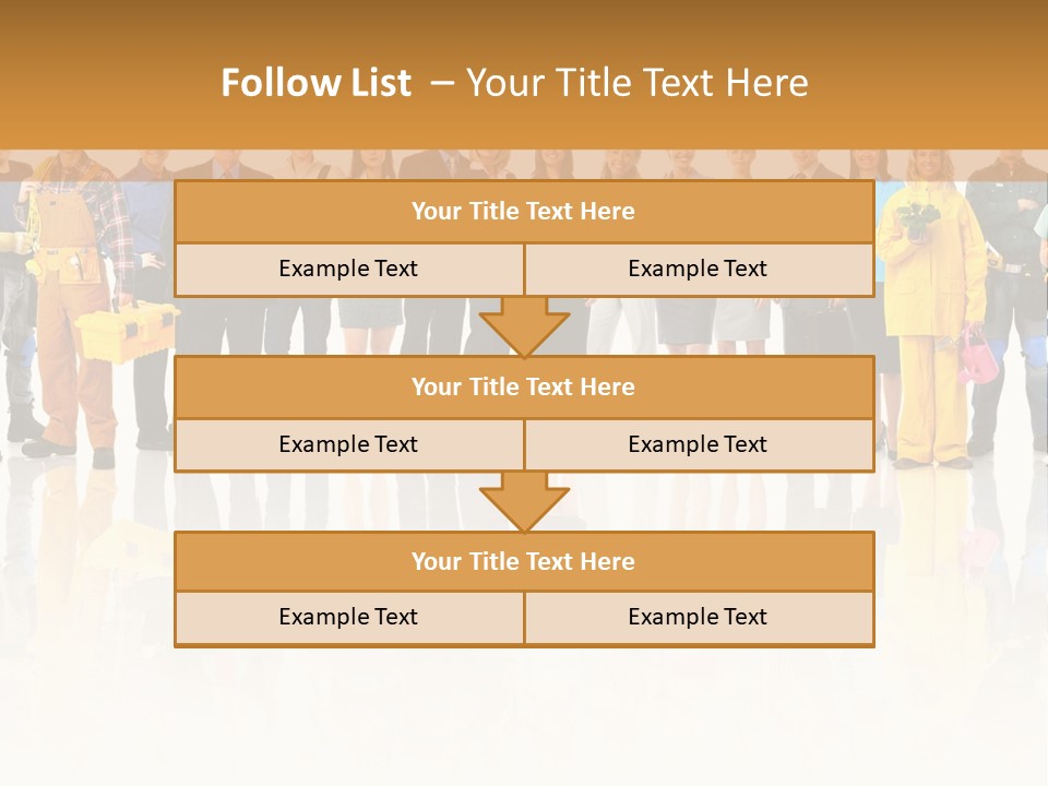 A Group Of People Standing Next To Each Other PowerPoint Template