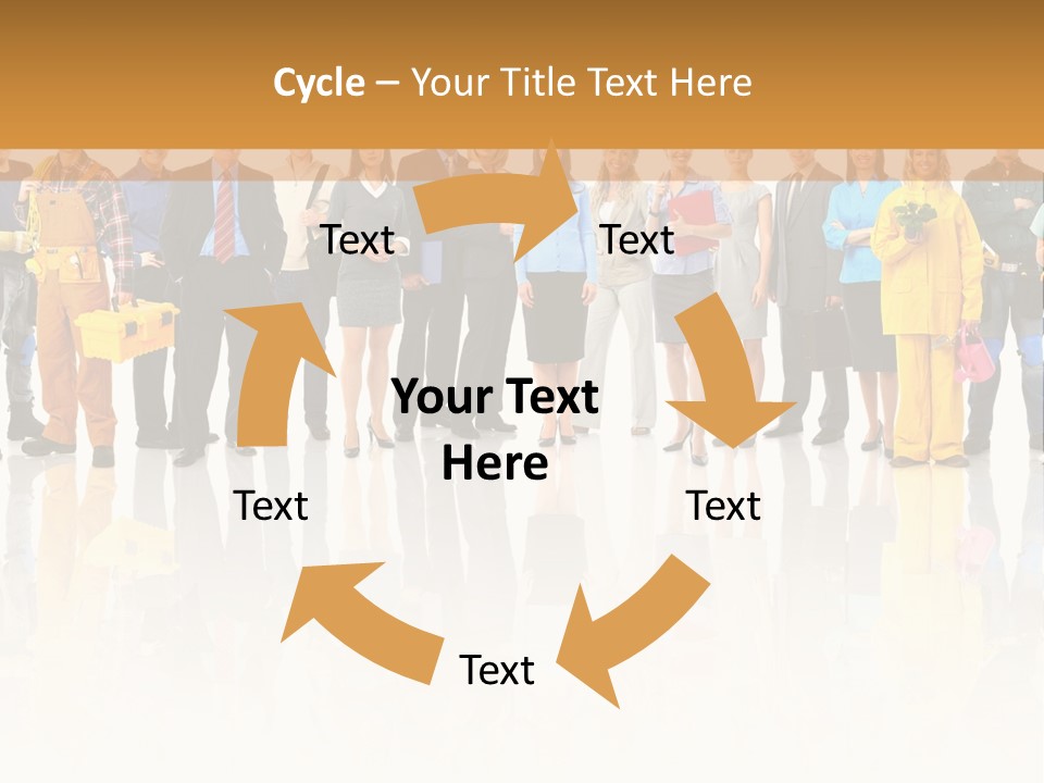A Group Of People Standing Next To Each Other PowerPoint Template