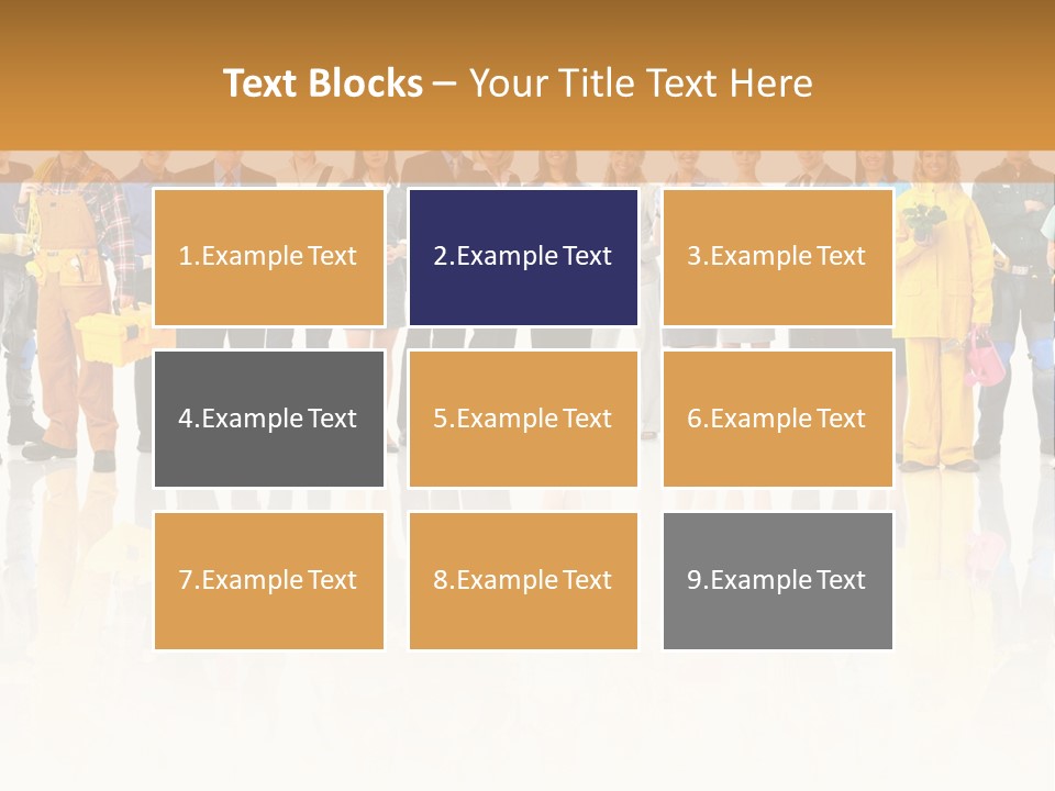A Group Of People Standing Next To Each Other PowerPoint Template