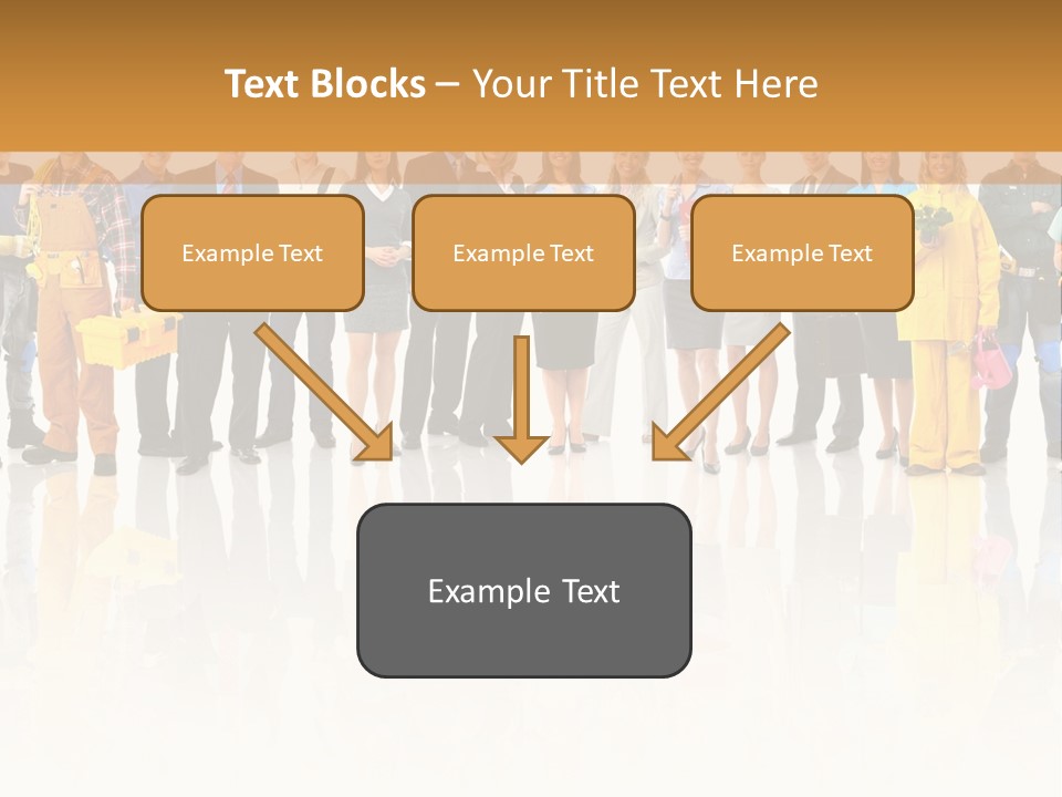 A Group Of People Standing Next To Each Other PowerPoint Template