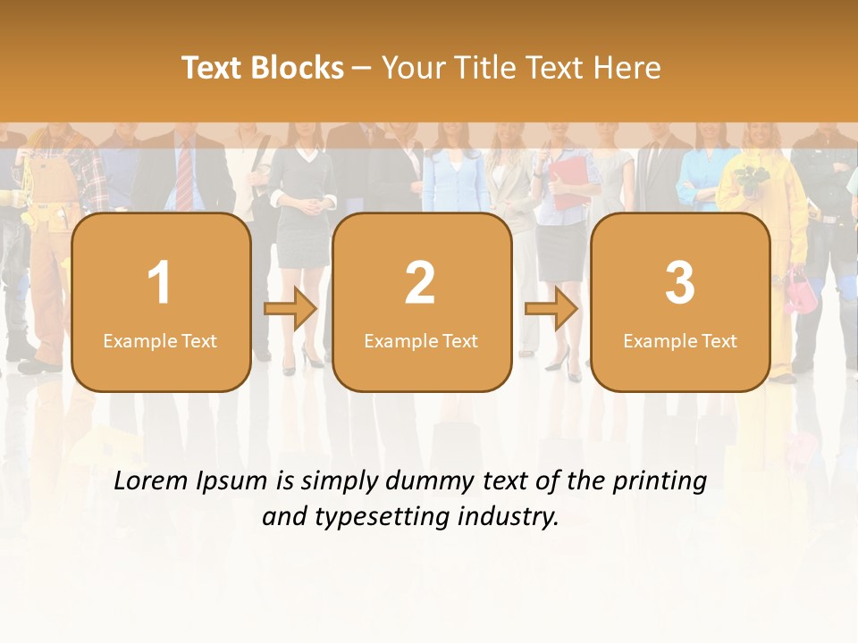 A Group Of People Standing Next To Each Other PowerPoint Template