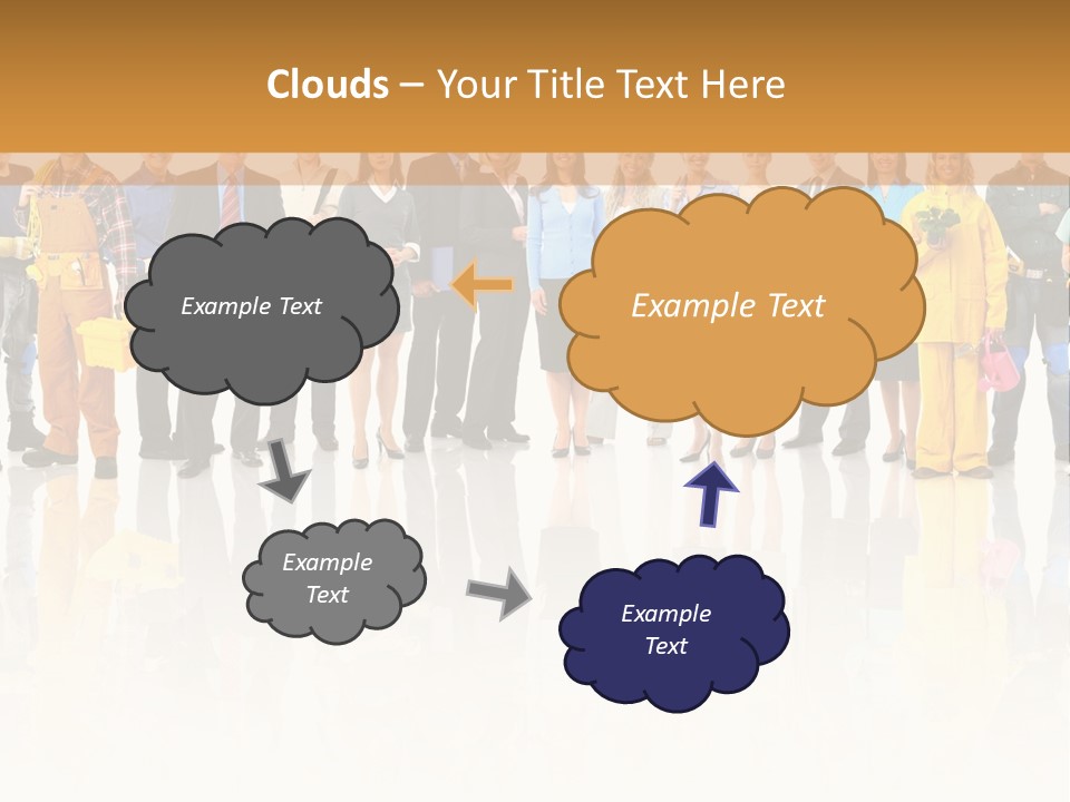 A Group Of People Standing Next To Each Other PowerPoint Template