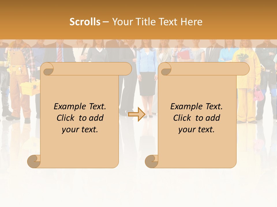 A Group Of People Standing Next To Each Other PowerPoint Template
