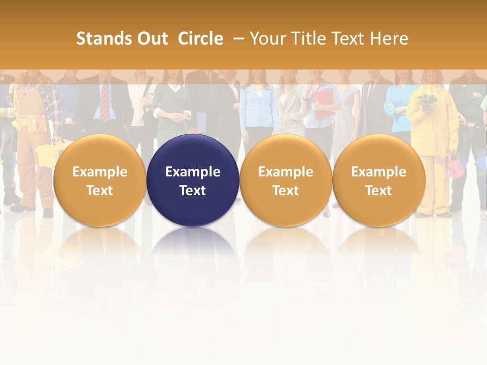 A Group Of People Standing Next To Each Other PowerPoint Template