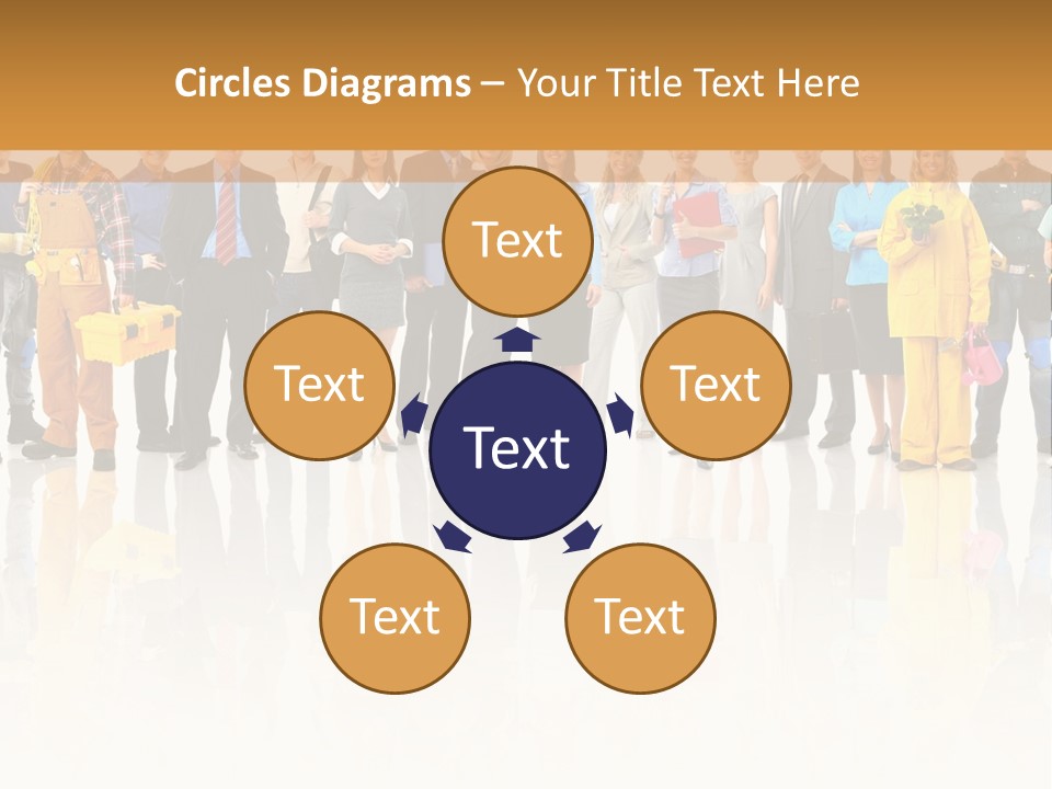 A Group Of People Standing Next To Each Other PowerPoint Template