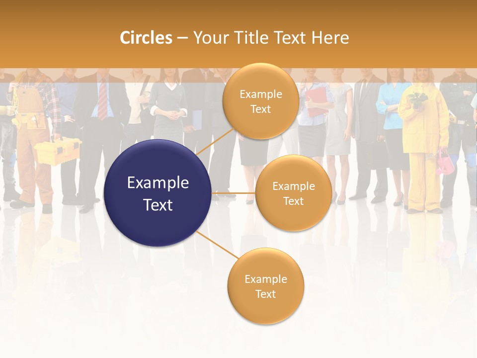 A Group Of People Standing Next To Each Other PowerPoint Template