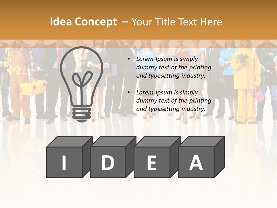 A Group Of People Standing Next To Each Other PowerPoint Template