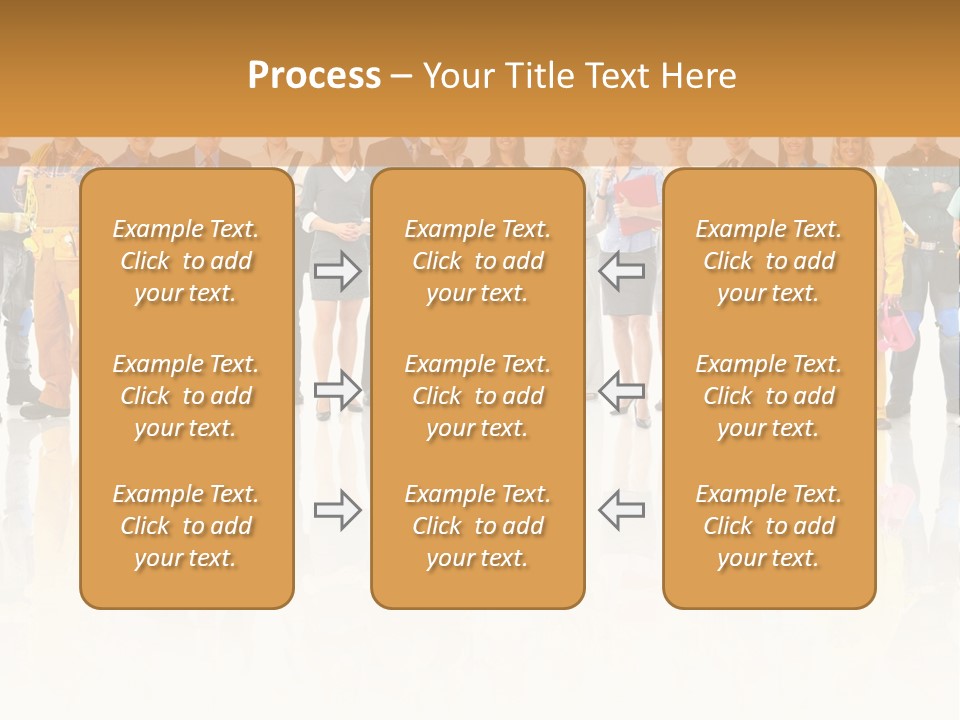 A Group Of People Standing Next To Each Other PowerPoint Template