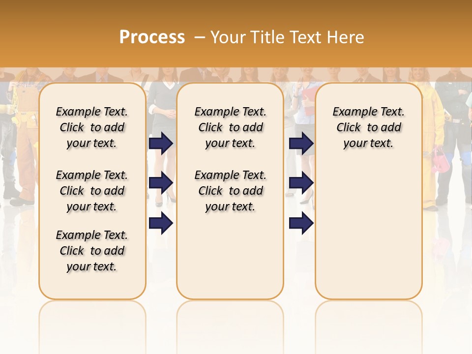 A Group Of People Standing Next To Each Other PowerPoint Template