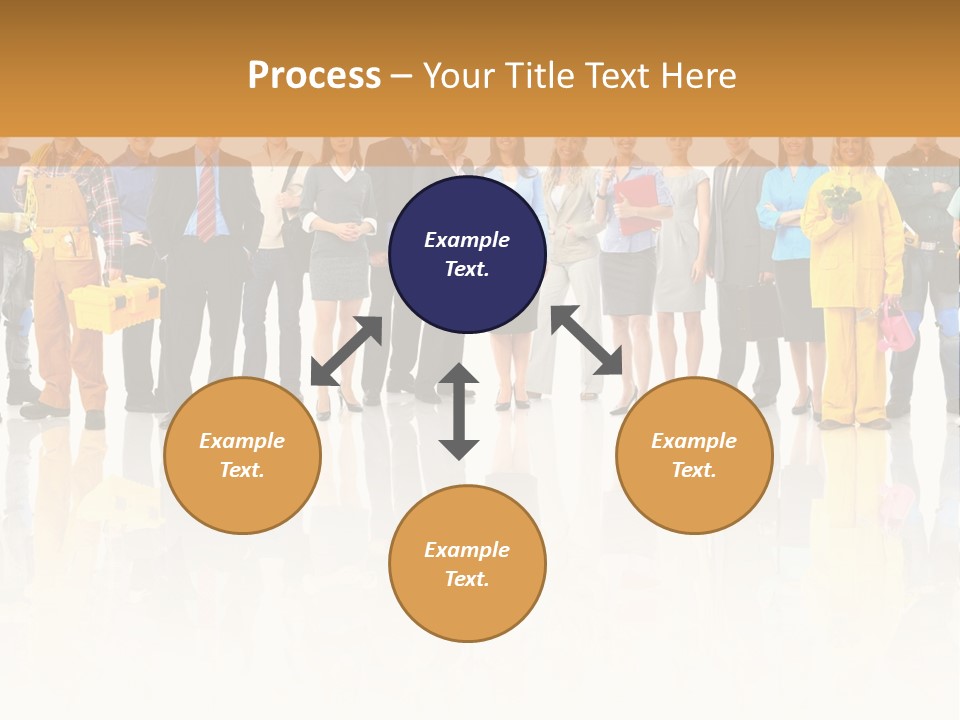 A Group Of People Standing Next To Each Other PowerPoint Template
