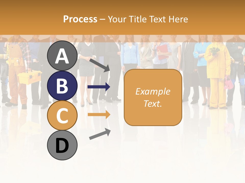 A Group Of People Standing Next To Each Other PowerPoint Template