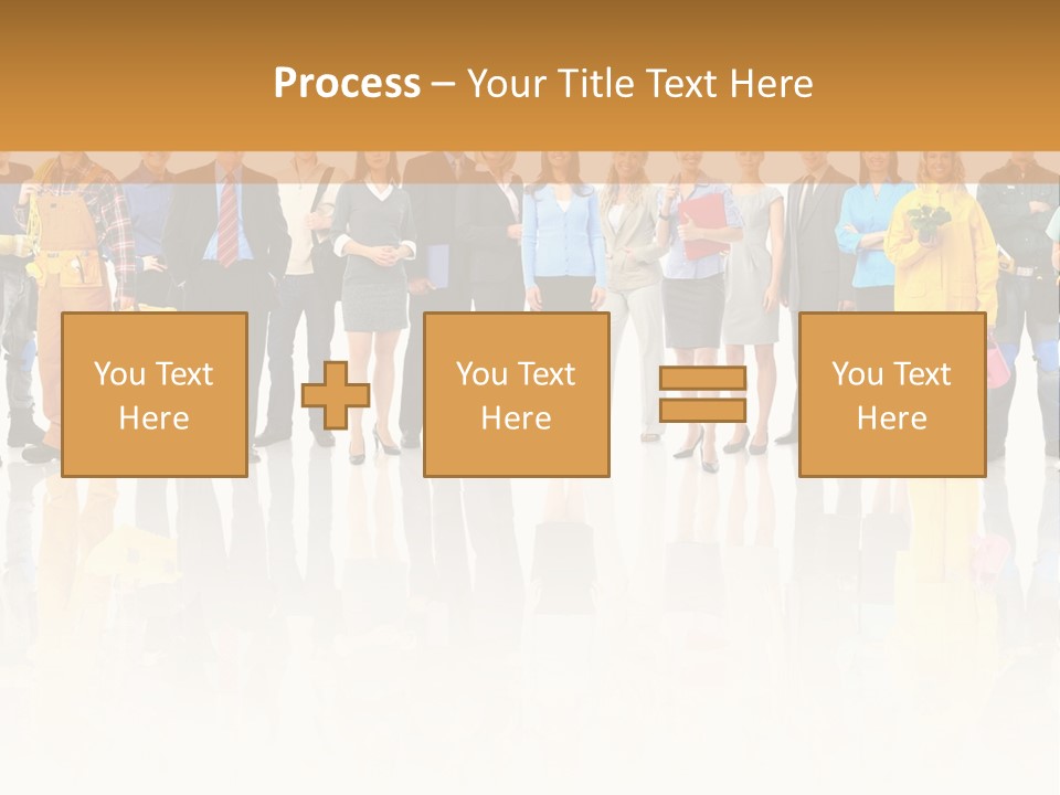 A Group Of People Standing Next To Each Other PowerPoint Template