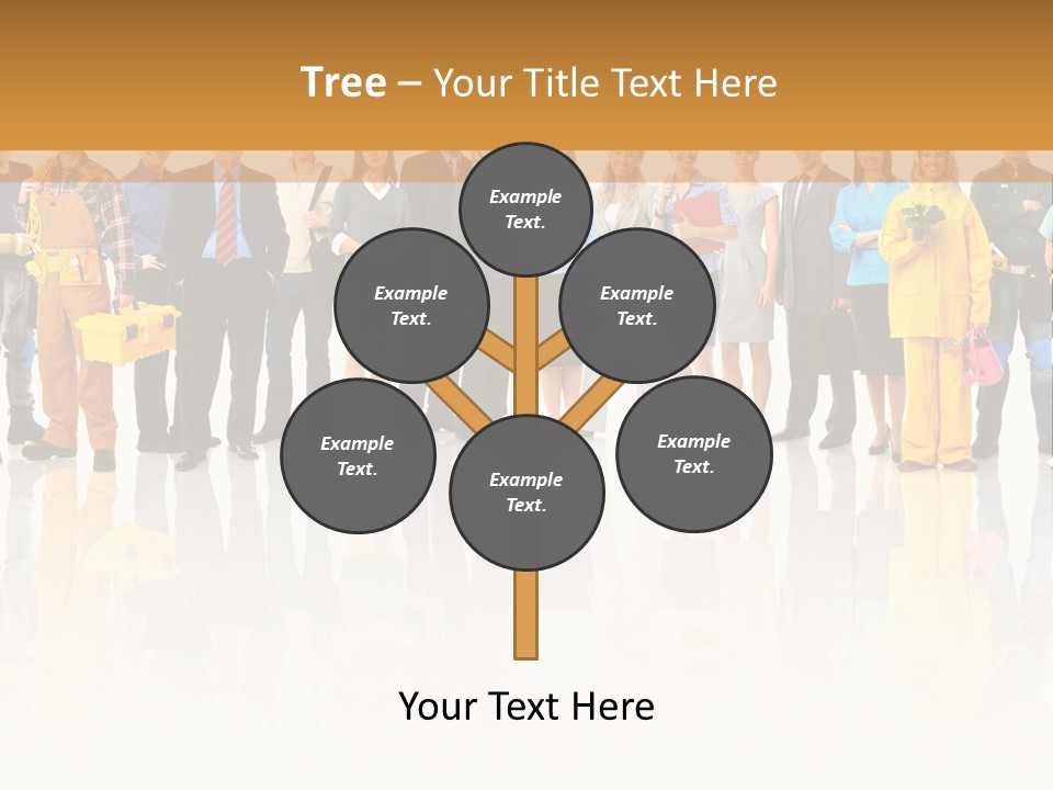 A Group Of People Standing Next To Each Other PowerPoint Template