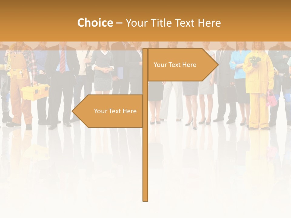 A Group Of People Standing Next To Each Other PowerPoint Template