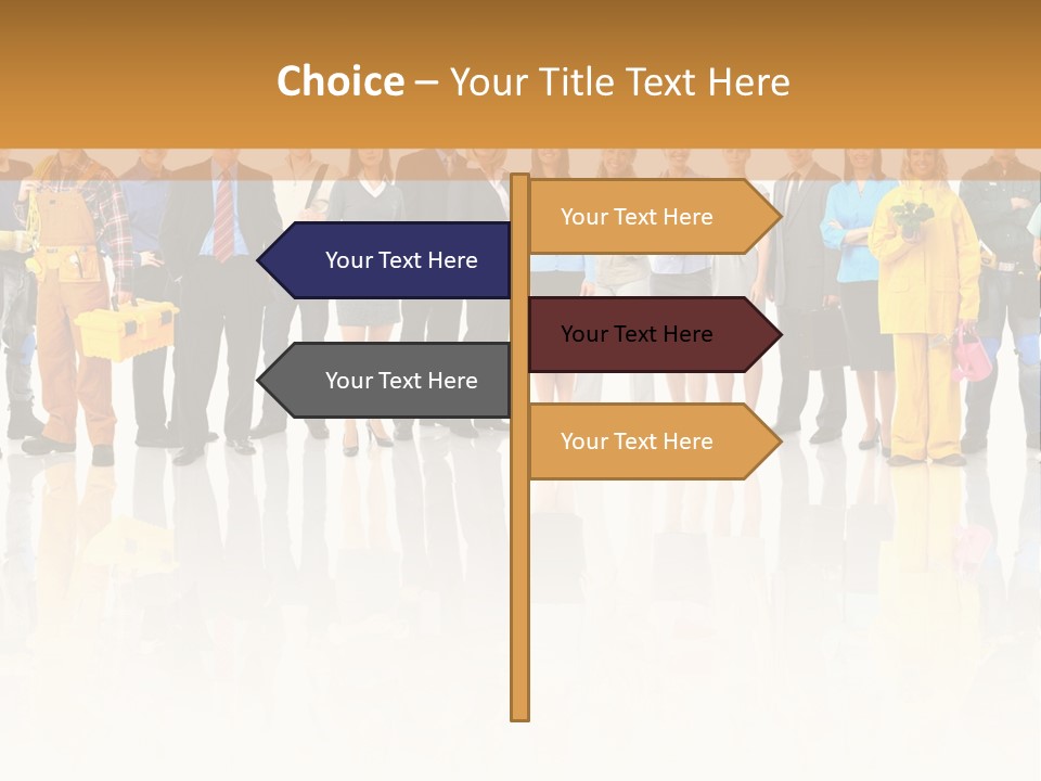A Group Of People Standing Next To Each Other PowerPoint Template