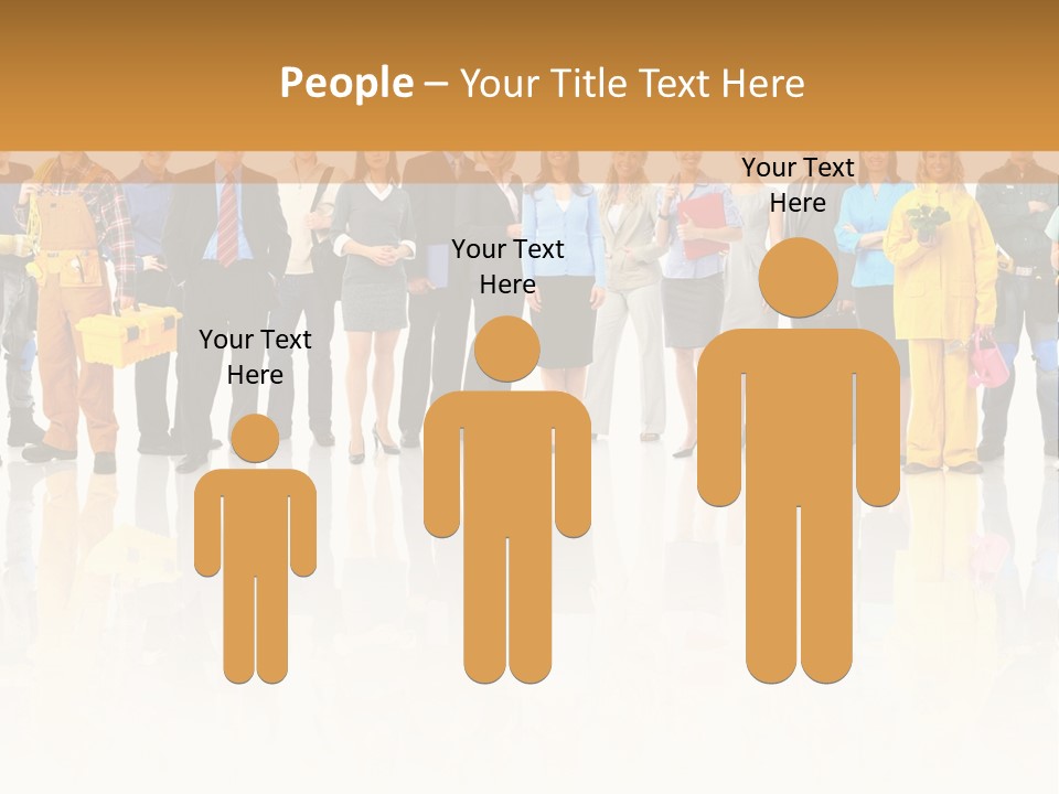 A Group Of People Standing Next To Each Other PowerPoint Template