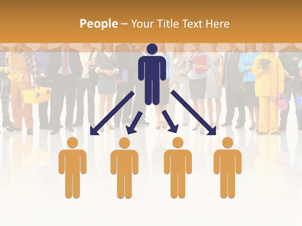 A Group Of People Standing Next To Each Other PowerPoint Template