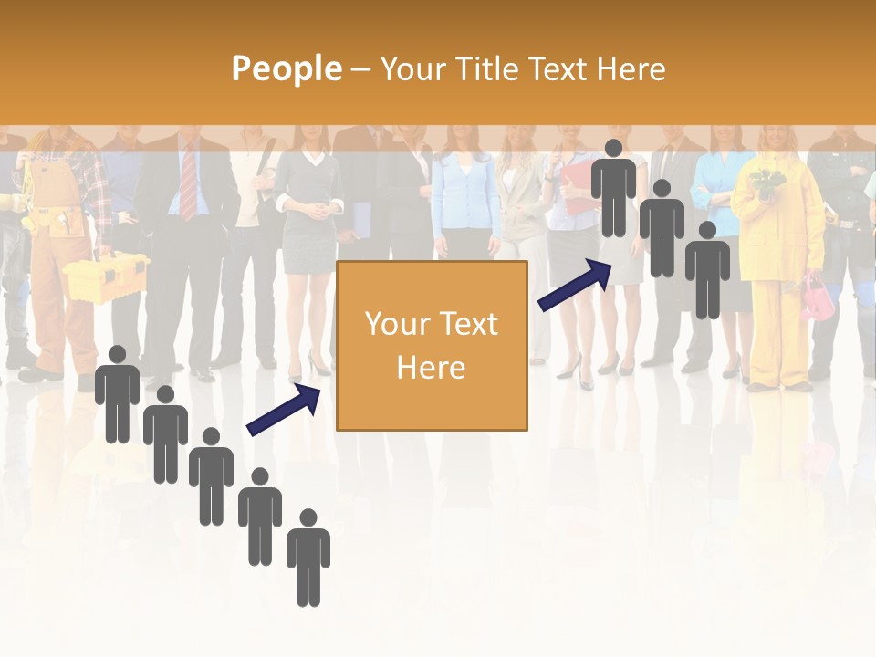 A Group Of People Standing Next To Each Other PowerPoint Template