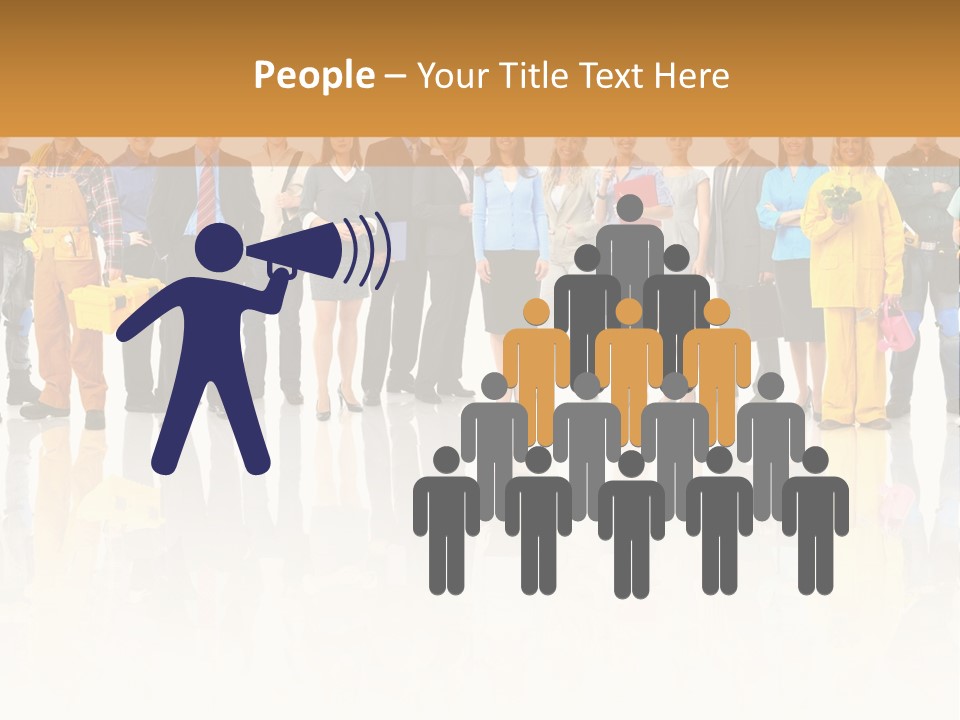 A Group Of People Standing Next To Each Other PowerPoint Template