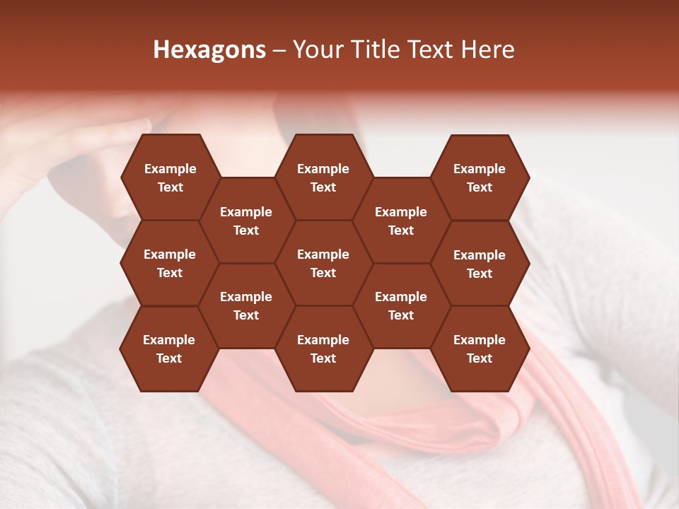 A Woman Holding Her Head In Her Hands PowerPoint Template