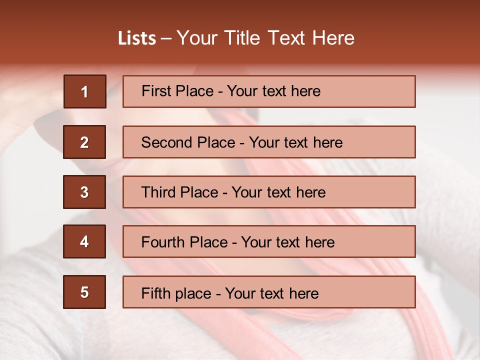 A Woman Holding Her Head In Her Hands PowerPoint Template