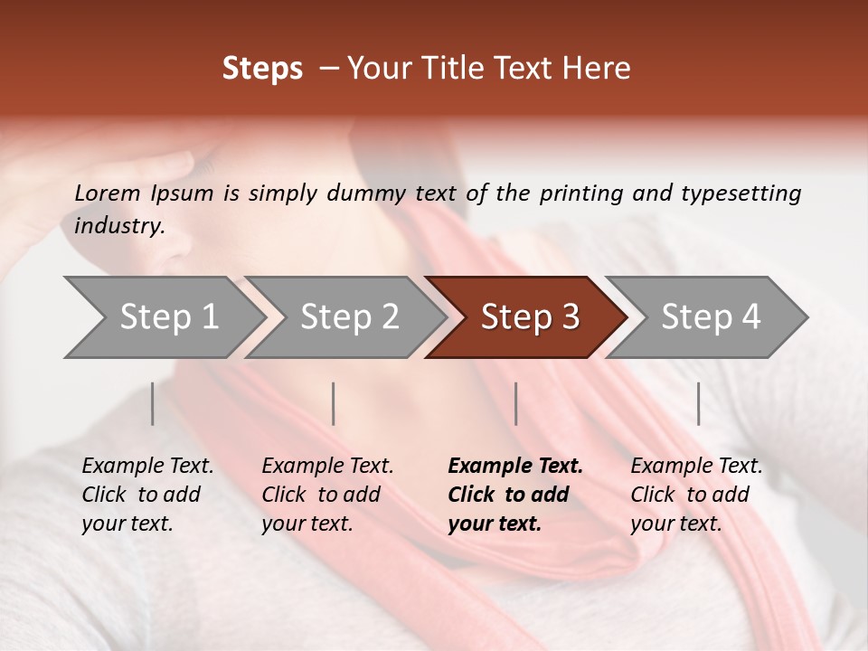 A Woman Holding Her Head In Her Hands PowerPoint Template