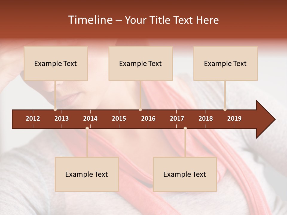 A Woman Holding Her Head In Her Hands PowerPoint Template