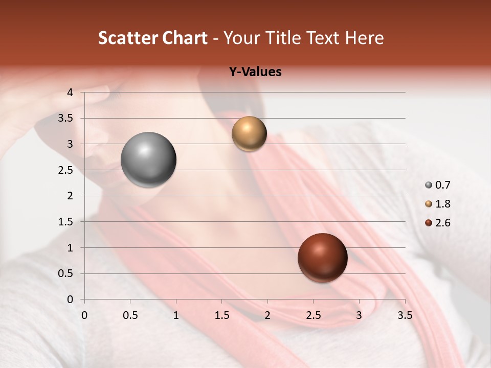 A Woman Holding Her Head In Her Hands PowerPoint Template