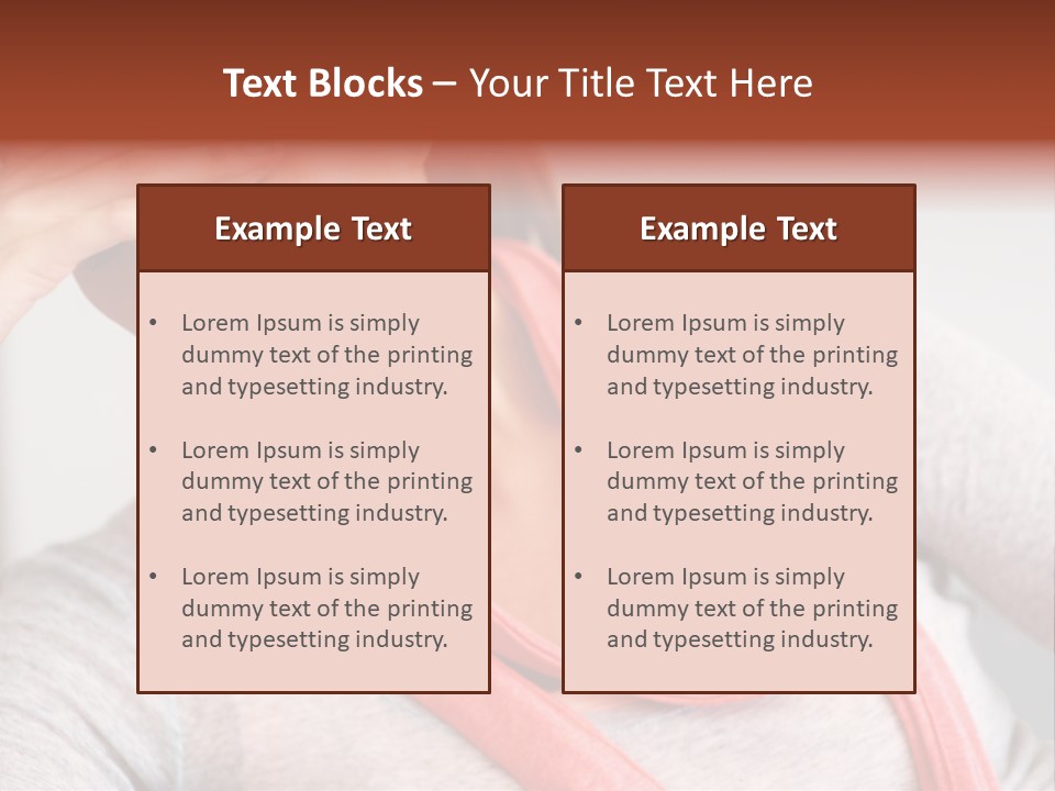 A Woman Holding Her Head In Her Hands PowerPoint Template