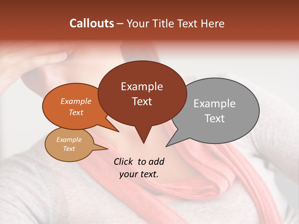 A Woman Holding Her Head In Her Hands PowerPoint Template