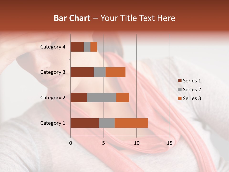 A Woman Holding Her Head In Her Hands PowerPoint Template