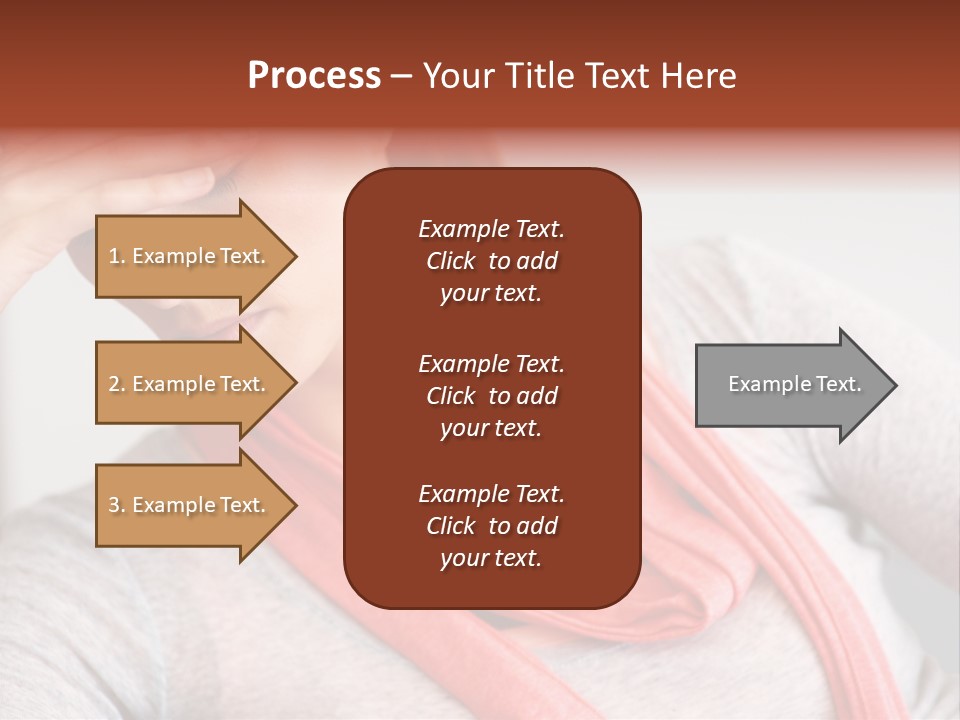 A Woman Holding Her Head In Her Hands PowerPoint Template