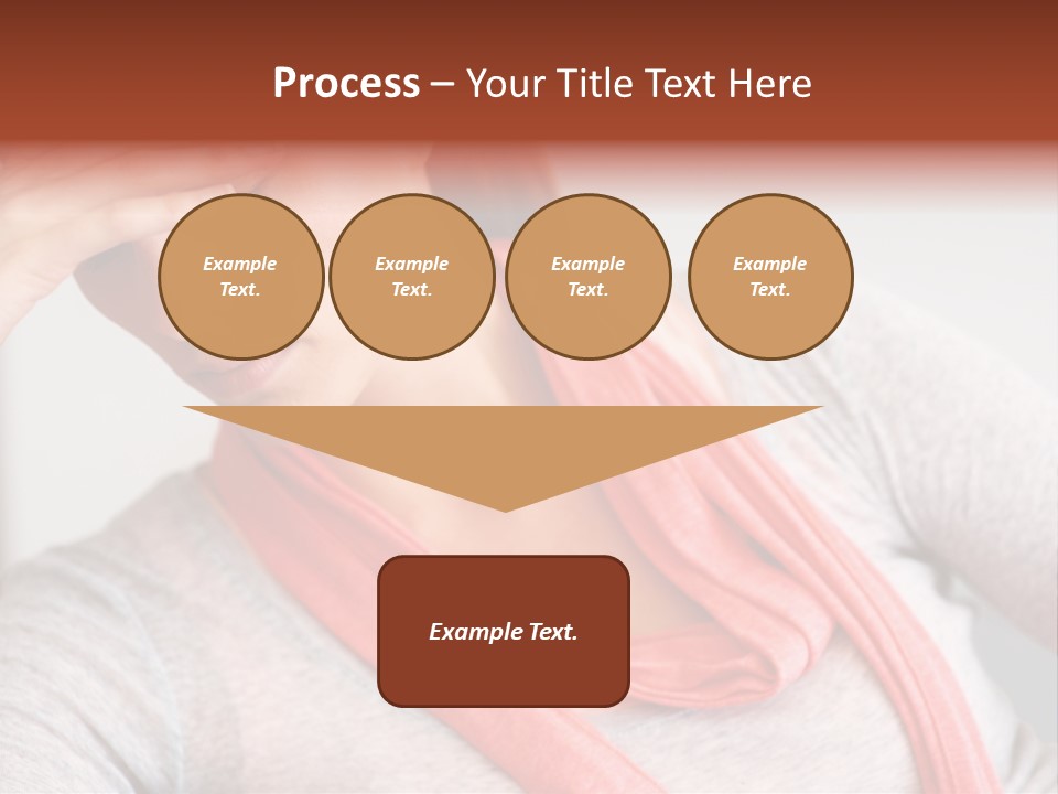 A Woman Holding Her Head In Her Hands PowerPoint Template