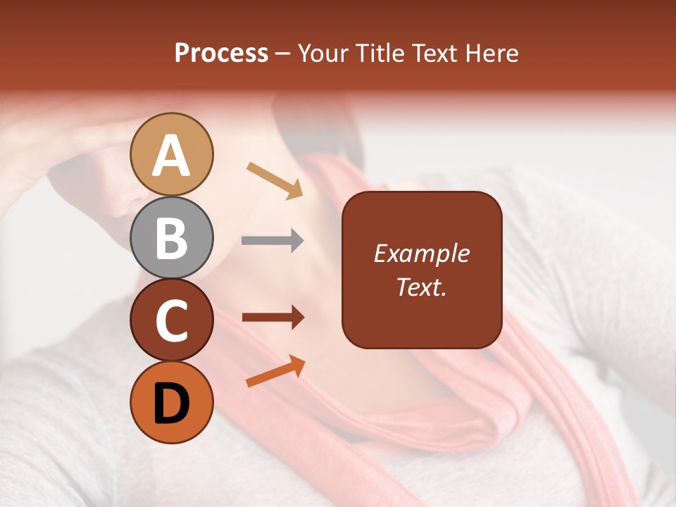 A Woman Holding Her Head In Her Hands PowerPoint Template