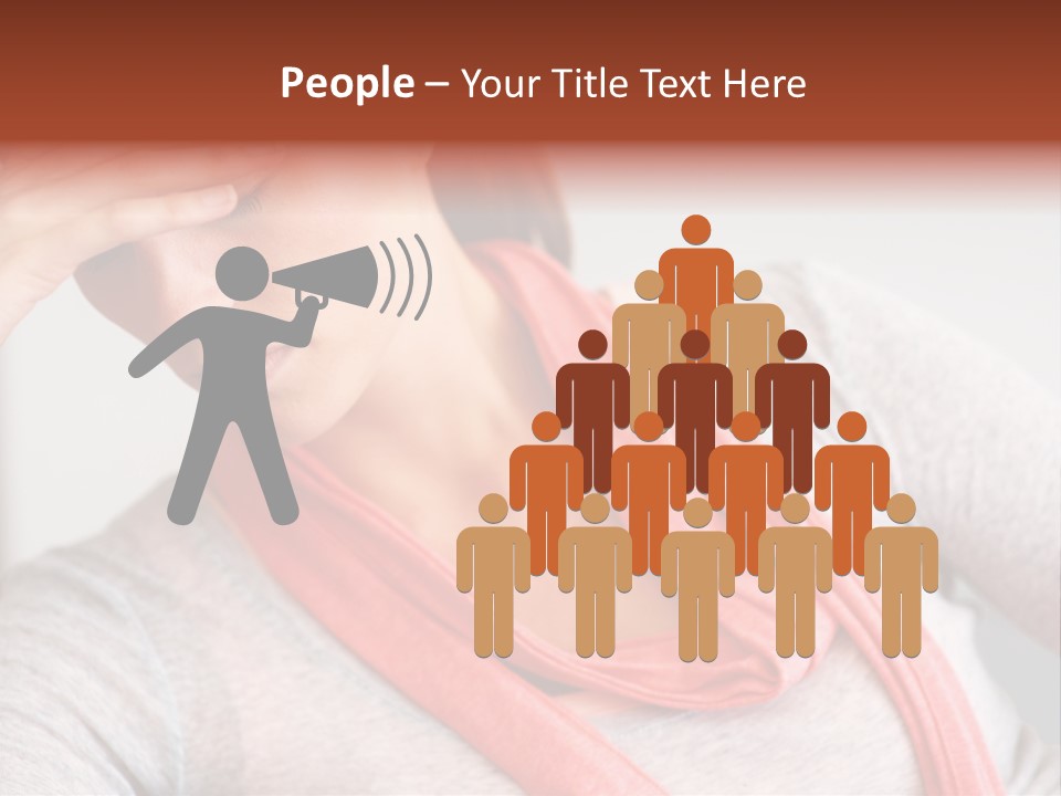 A Woman Holding Her Head In Her Hands PowerPoint Template