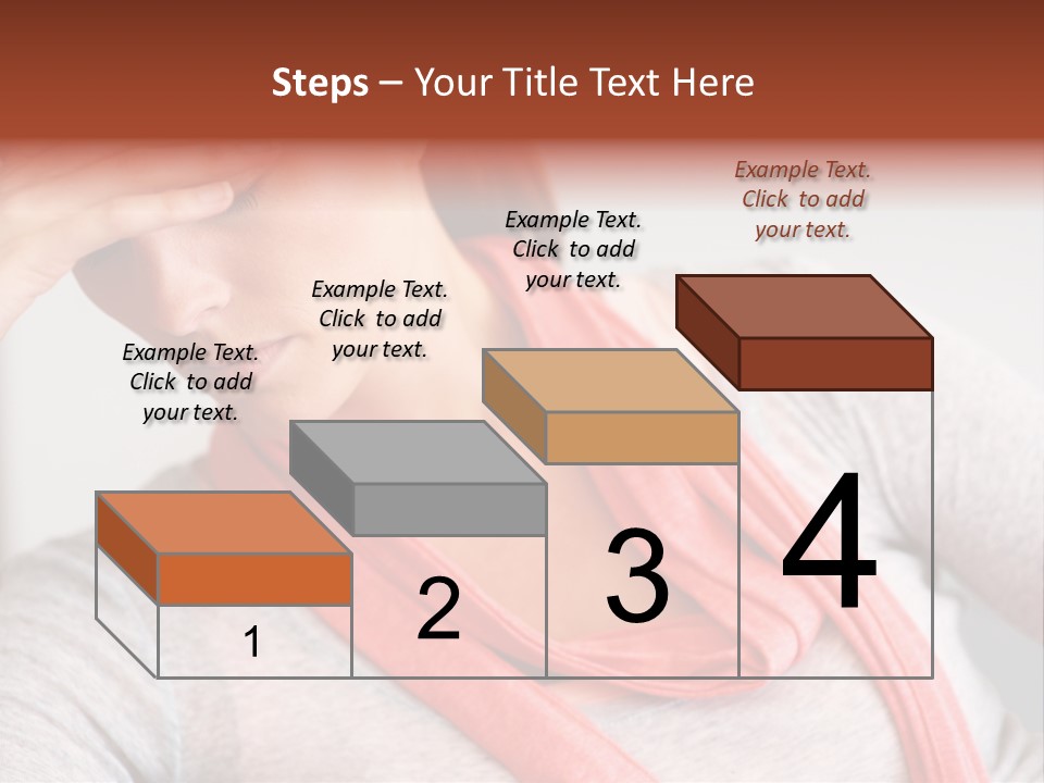 A Woman Holding Her Head In Her Hands PowerPoint Template
