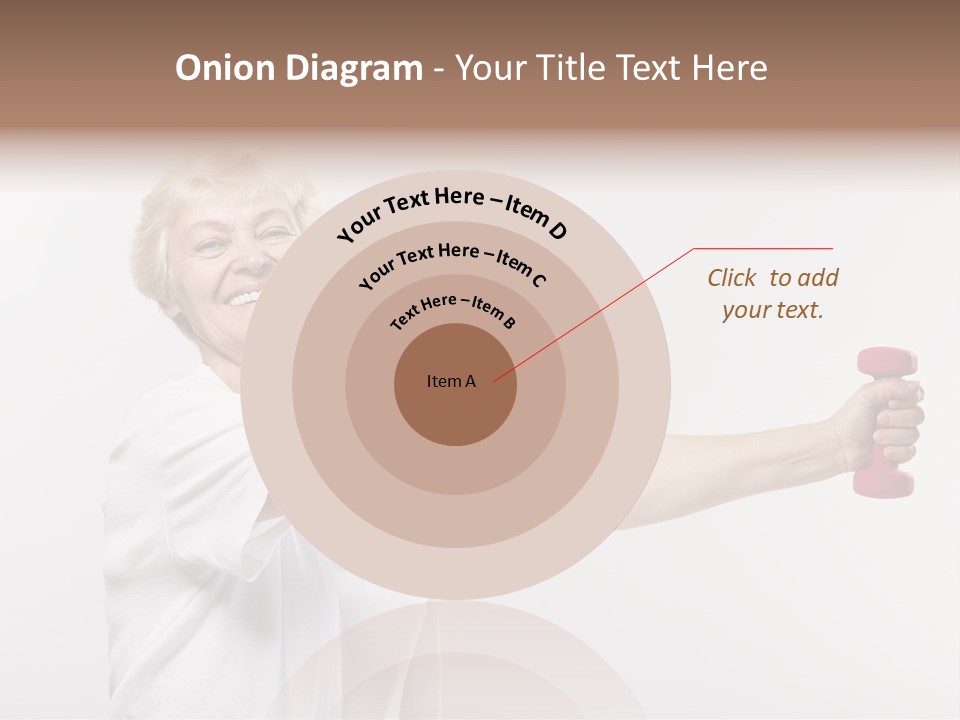 A Woman Holding Two Pink Dumbs In Her Hands PowerPoint Template