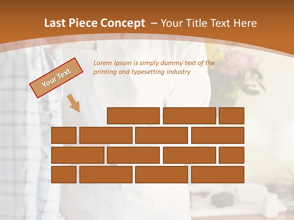 A Man In A White Lab Coat Is Talking To Another Man In A White Coat PowerPoint Template