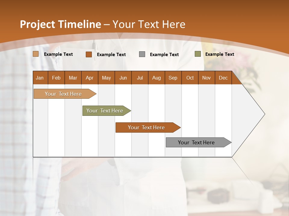 A Man In A White Lab Coat Is Talking To Another Man In A White Coat PowerPoint Template