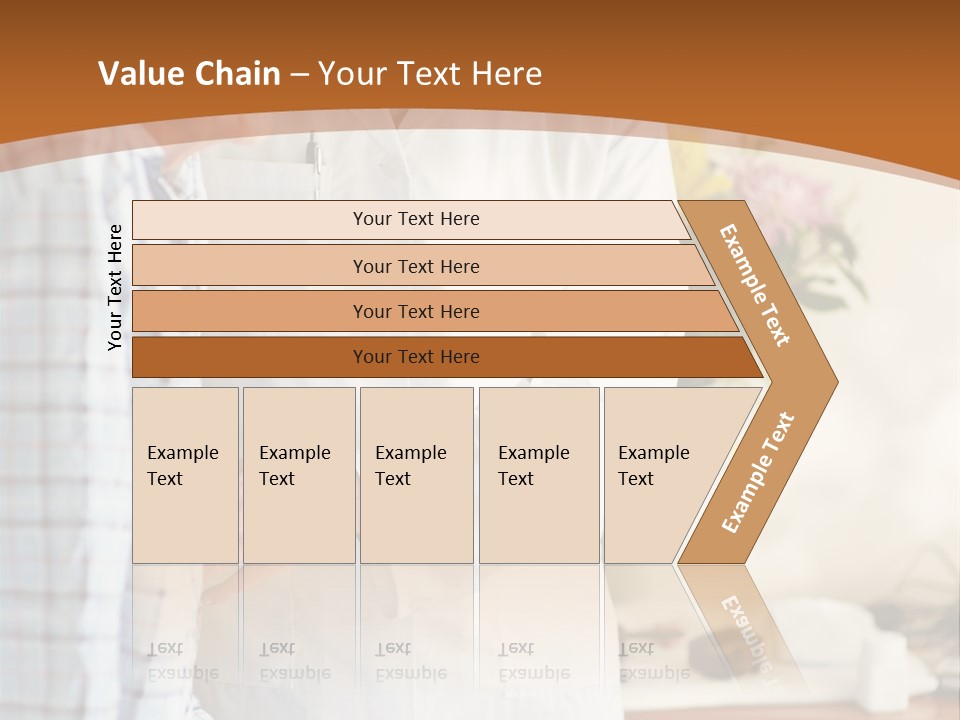 A Man In A White Lab Coat Is Talking To Another Man In A White Coat PowerPoint Template