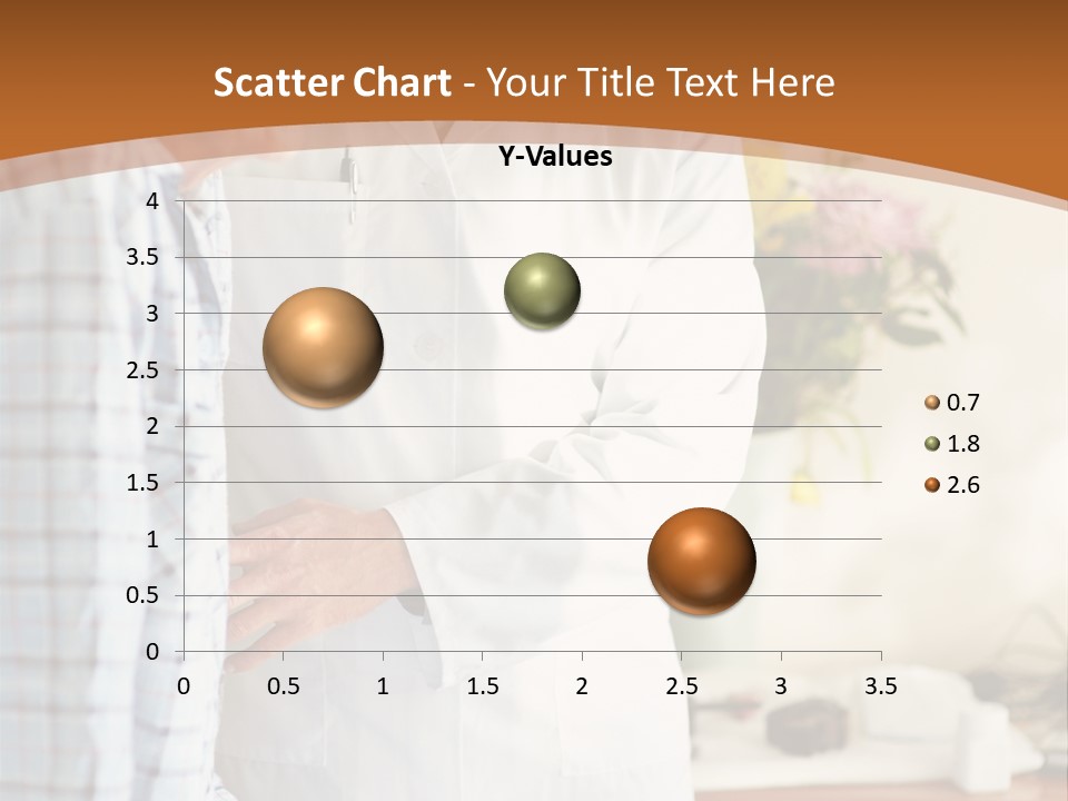 A Man In A White Lab Coat Is Talking To Another Man In A White Coat PowerPoint Template