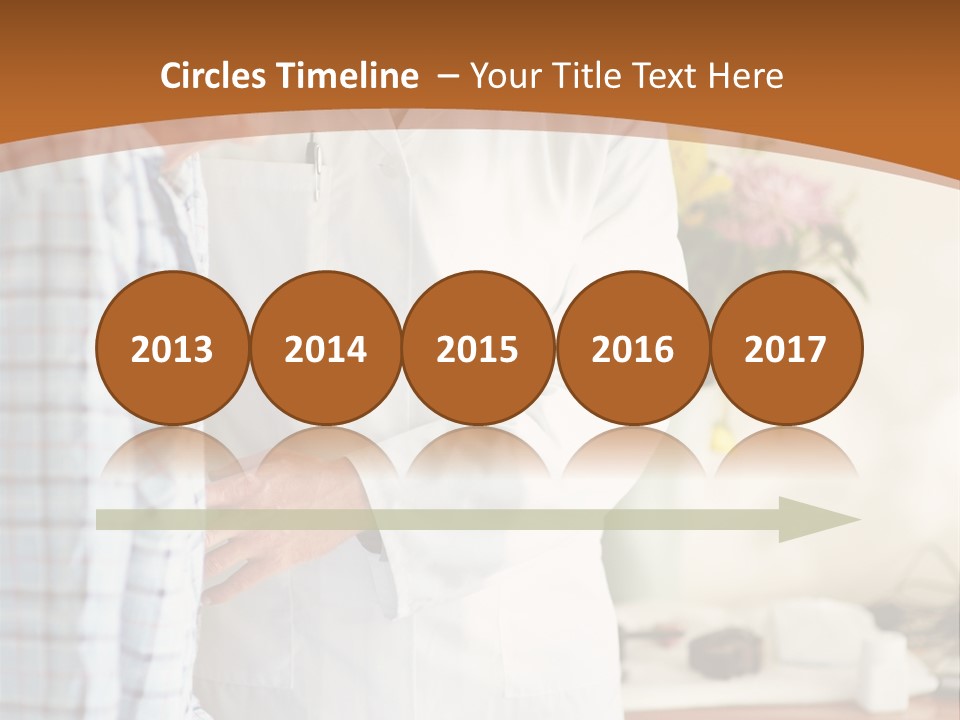 A Man In A White Lab Coat Is Talking To Another Man In A White Coat PowerPoint Template