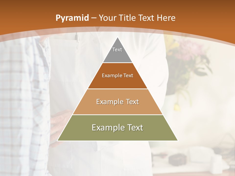 A Man In A White Lab Coat Is Talking To Another Man In A White Coat PowerPoint Template