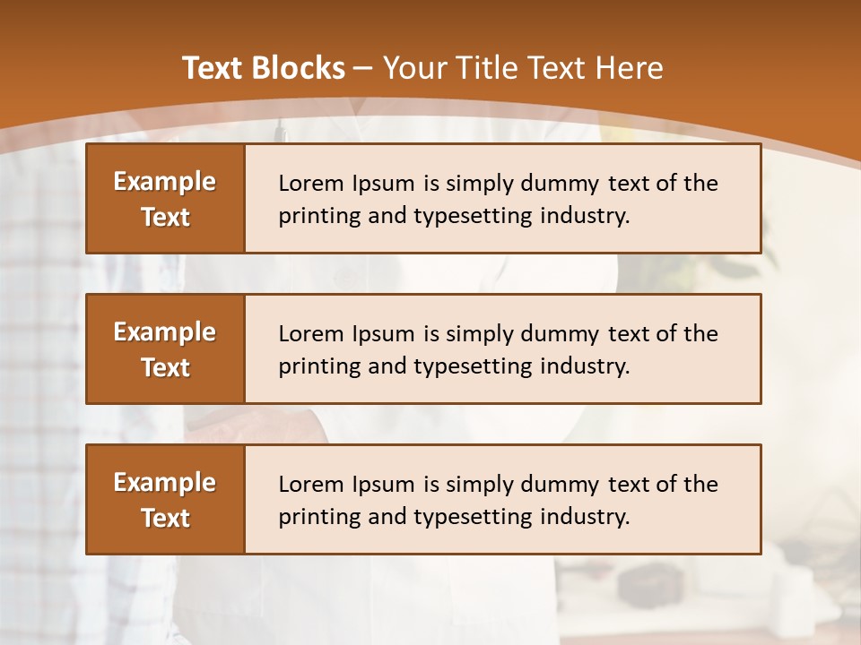 A Man In A White Lab Coat Is Talking To Another Man In A White Coat PowerPoint Template