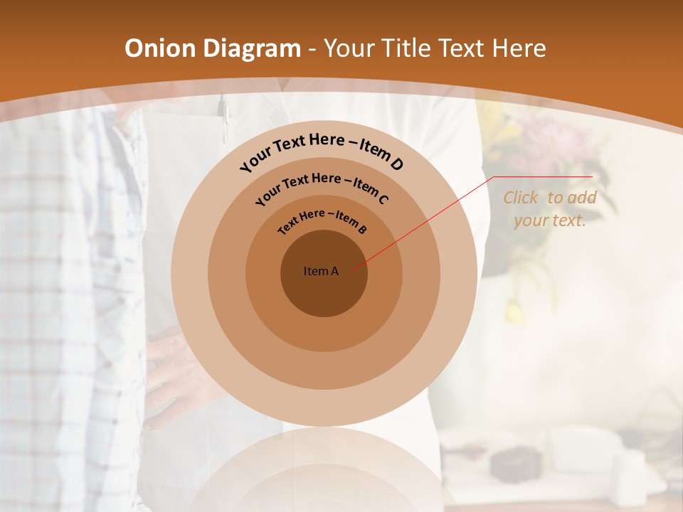 A Man In A White Lab Coat Is Talking To Another Man In A White Coat PowerPoint Template