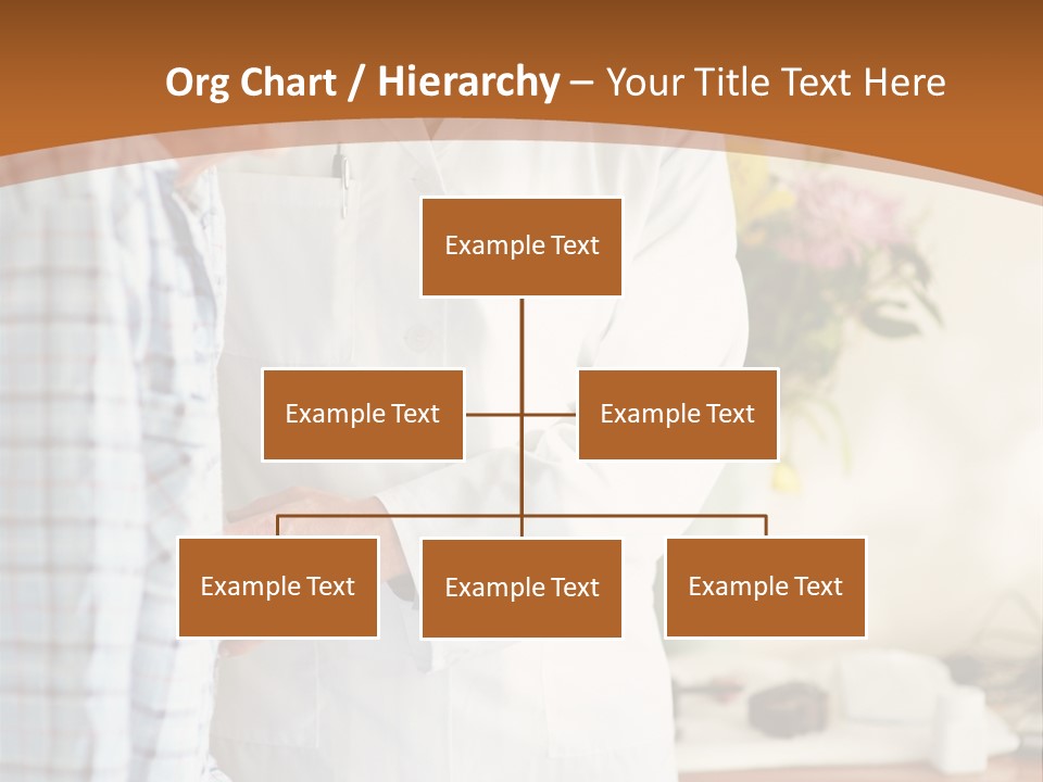 A Man In A White Lab Coat Is Talking To Another Man In A White Coat PowerPoint Template