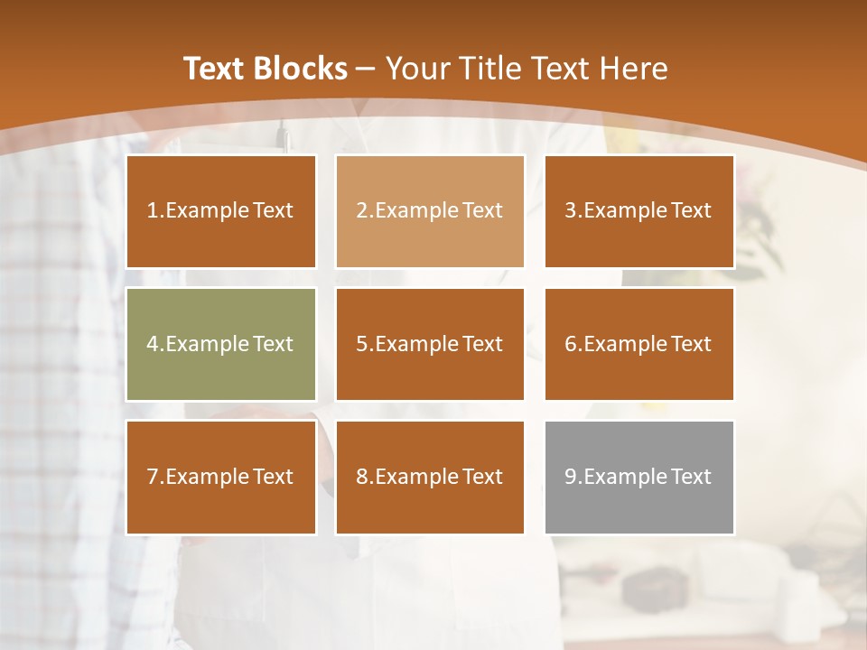 A Man In A White Lab Coat Is Talking To Another Man In A White Coat PowerPoint Template